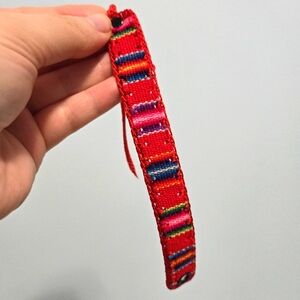 Red Peruvian Cotton Bracelet